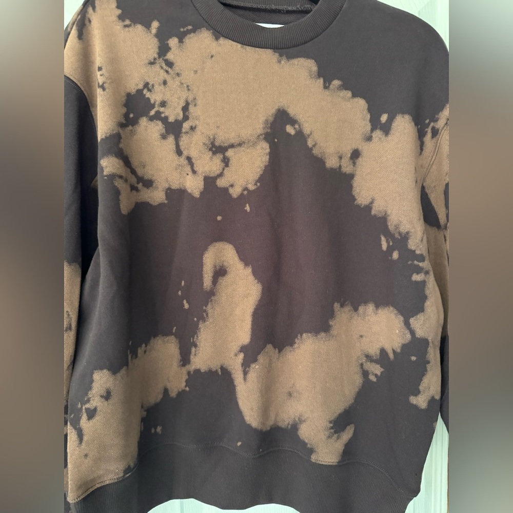 Pistola Bleached Tie Dye Sweatshirt Women’s Brown & Light Brown Size XS - Picture 6 of 10
